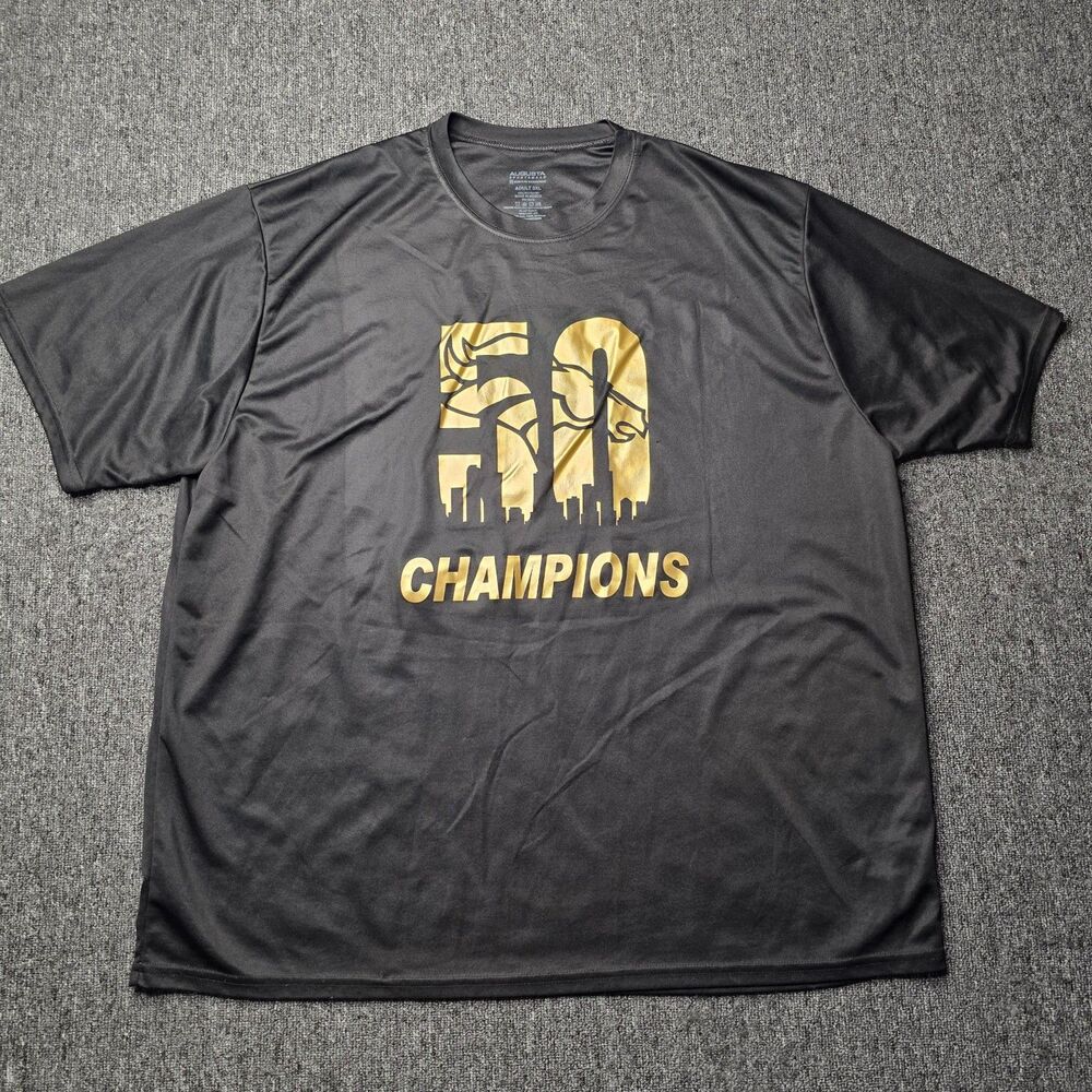 Denver Broncos 50 Champions Men’s 3XL SS Black Shirt Augusta Sportswear